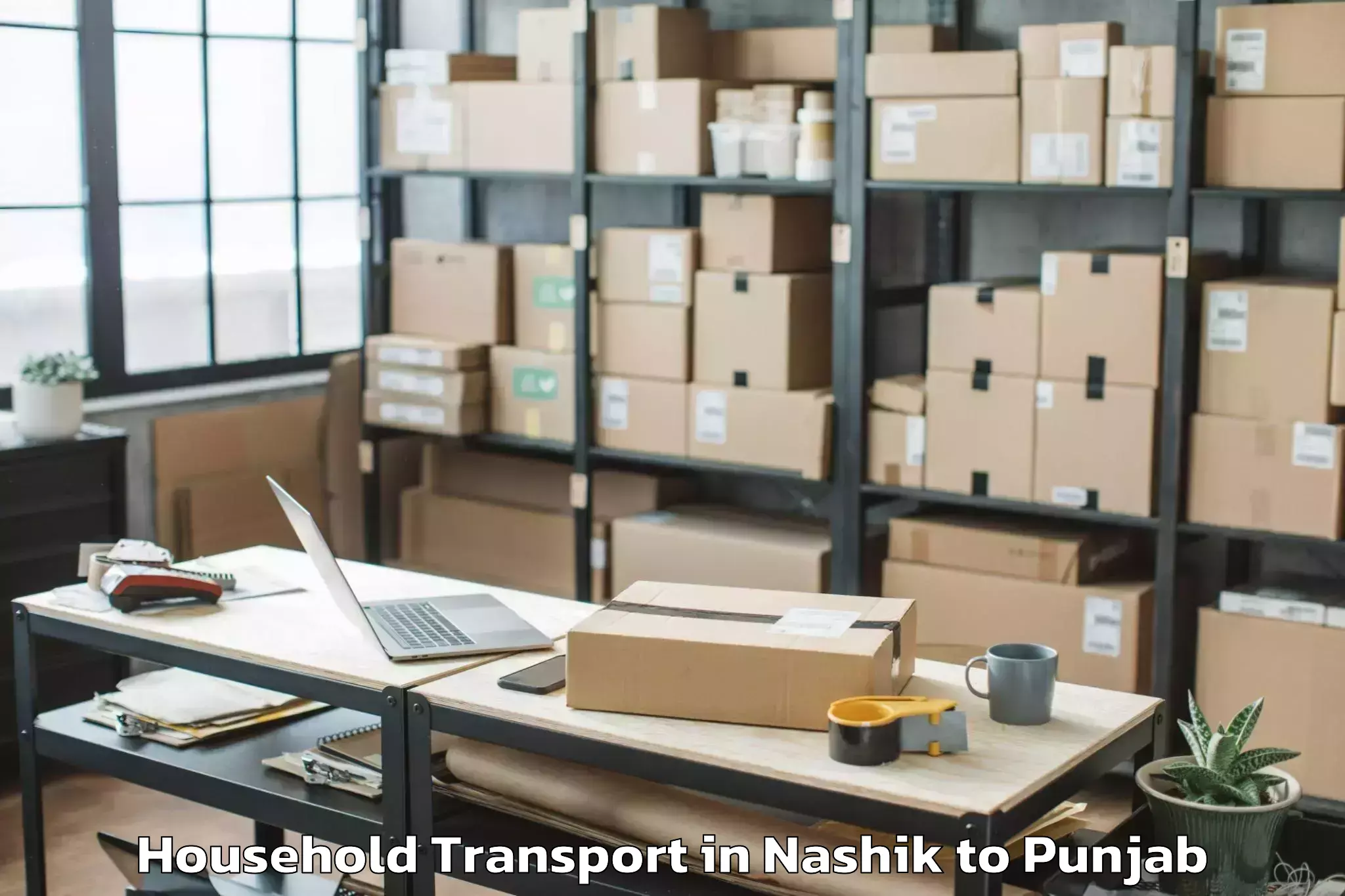 Easy Nashik to Mansa Household Transport Booking